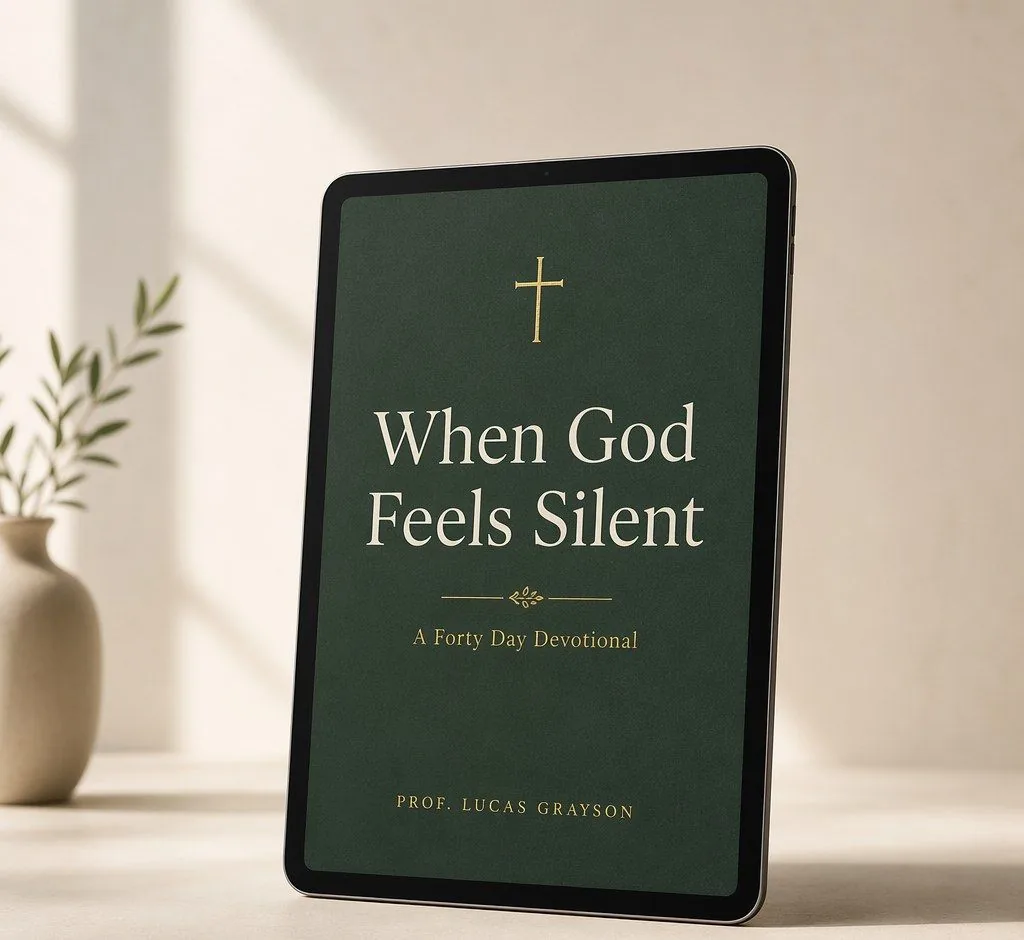 When God Feels Silent ebook on a tablet